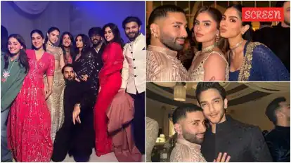 Ananya Panday, Janhvi Kapoor-Shikhar Pahariya, Khushi Kapoor-Vedang Raina party together at friend’s wedding