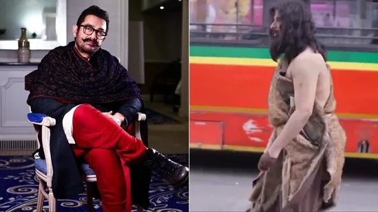 Is it Aamir Khan walking on the streets of Mumbai dressed as a caveman? Here's what we know